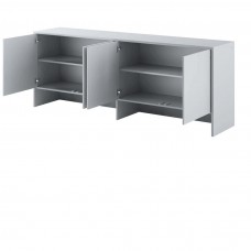 Plaukts virs gultas BED CONCEPT BC-10 BC-04, pelēks
